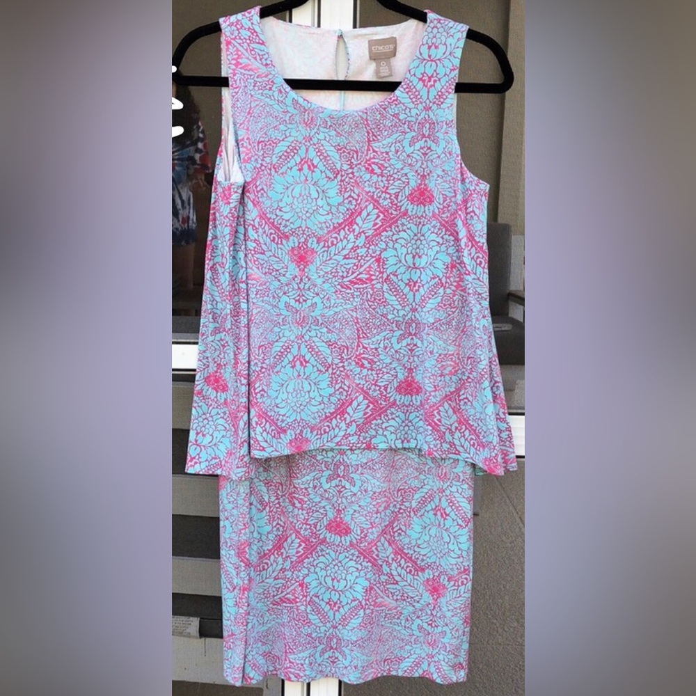 Like new! - CHICO’S Layered Look Sleeveless Dress